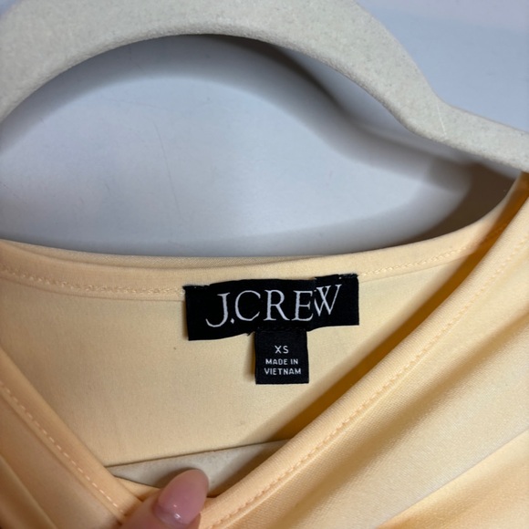 J. Crew Ruched Shell Top XS Yellow - Picture 4 of 9